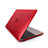 Ultra Slim Transparent Matte Finish Cover for Apple MacBook 12 inch Red