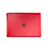 Ultra Slim Transparent Matte Finish Cover for Apple MacBook 12 inch Red