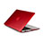 Ultra Slim Transparent Matte Finish Cover for Apple MacBook Pro 13 inch Red