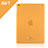 Ultra Slim Transparent Plastic Cover for Apple iPad Air Orange