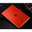 Ultra Slim Transparent TPU Soft Case for Apple iPad Air 2 Red