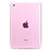 Ultra Slim Transparent TPU Soft Case for Apple iPad Mini Pink