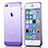 Ultra Slim Transparent TPU Soft Case for Apple iPhone SE Purple
