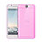 Ultra Slim Transparent TPU Soft Case for HTC One A9 Pink