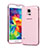 Ultra Slim Transparent TPU Soft Case for Samsung Galaxy S5 Duos Plus Pink