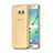 Ultra Slim Transparent TPU Soft Case for Samsung Galaxy S6 Edge SM-G925 Gold