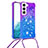 Ultra-thin Silicone Gel Gradient Soft Case Cover Y01B for Samsung Galaxy S22 5G Blue