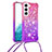Ultra-thin Silicone Gel Gradient Soft Case Cover Y01B for Samsung Galaxy S22 5G Purple