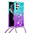 Ultra-thin Silicone Gel Gradient Soft Case Cover Y01B for Samsung Galaxy S22 Ultra 5G Mixed