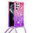 Ultra-thin Silicone Gel Gradient Soft Case Cover Y01B for Samsung Galaxy S22 Ultra 5G Purple