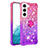 Ultra-thin Silicone Gel Gradient Soft Case Cover Y04B for Samsung Galaxy S23 Plus 5G Purple