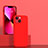 Ultra-thin Silicone Gel Soft Case 360 Degrees Cover for Apple iPhone 13 Red