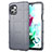 Ultra-thin Silicone Gel Soft Case 360 Degrees Cover for LG Q92 5G Gray