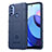 Ultra-thin Silicone Gel Soft Case 360 Degrees Cover for Motorola Moto E30 Blue