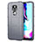Ultra-thin Silicone Gel Soft Case 360 Degrees Cover for Motorola Moto E7 Plus Gray