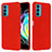 Ultra-thin Silicone Gel Soft Case 360 Degrees Cover for Motorola Moto Edge 20 Pro 5G Red