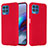 Ultra-thin Silicone Gel Soft Case 360 Degrees Cover for Motorola Moto G100 5G Red