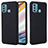 Ultra-thin Silicone Gel Soft Case 360 Degrees Cover for Motorola Moto G60 Black