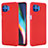Ultra-thin Silicone Gel Soft Case 360 Degrees Cover for Motorola Moto One 5G Red