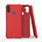 Ultra-thin Silicone Gel Soft Case 360 Degrees Cover for Samsung Galaxy A11 Red
