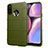 Ultra-thin Silicone Gel Soft Case 360 Degrees Cover for Samsung Galaxy A20s Army green