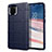 Ultra-thin Silicone Gel Soft Case 360 Degrees Cover for Samsung Galaxy A81 Blue