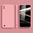 Ultra-thin Silicone Gel Soft Case 360 Degrees Cover for Samsung Galaxy M01 Pink