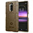 Ultra-thin Silicone Gel Soft Case 360 Degrees Cover for Sony Xperia 1 Brown