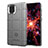 Ultra-thin Silicone Gel Soft Case 360 Degrees Cover J01S for Samsung Galaxy Note 10 Lite Gray