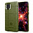 Ultra-thin Silicone Gel Soft Case 360 Degrees Cover J01S for Samsung Galaxy Note 10 Lite Green