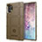 Ultra-thin Silicone Gel Soft Case 360 Degrees Cover J01S for Samsung Galaxy Note 10 Plus 5G Brown