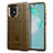 Ultra-thin Silicone Gel Soft Case 360 Degrees Cover J01S for Samsung Galaxy S10 Lite Brown