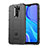 Ultra-thin Silicone Gel Soft Case 360 Degrees Cover J01S for Xiaomi Redmi 9 Prime India Black