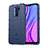 Ultra-thin Silicone Gel Soft Case 360 Degrees Cover J01S for Xiaomi Redmi 9 Prime India Blue