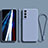 Ultra-thin Silicone Gel Soft Case 360 Degrees Cover R01 for Samsung Galaxy S21 Plus 5G Lavender Gray