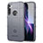 Ultra-thin Silicone Gel Soft Case 360 Degrees Cover S01 for Motorola Moto One Fusion Plus Gray