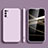 Ultra-thin Silicone Gel Soft Case 360 Degrees Cover S01 for Samsung Galaxy A41 Clove Purple