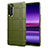 Ultra-thin Silicone Gel Soft Case 360 Degrees Cover S01 for Sony Xperia 5 Green