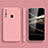 Ultra-thin Silicone Gel Soft Case 360 Degrees Cover S02 for Samsung Galaxy A60 Pink