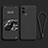 Ultra-thin Silicone Gel Soft Case 360 Degrees Cover S02 for Vivo iQOO 8 5G Black