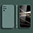 Ultra-thin Silicone Gel Soft Case 360 Degrees Cover S05 for Samsung Galaxy S20 Plus 5G Midnight Green
