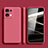 Ultra-thin Silicone Gel Soft Case 360 Degrees Cover S06 for Oppo Reno9 5G Hot Pink