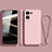 Ultra-thin Silicone Gel Soft Case 360 Degrees Cover S07 for Oppo Reno8 5G Pink
