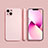 Ultra-thin Silicone Gel Soft Case 360 Degrees Cover S09 for Apple iPhone 13 Mini Pink