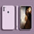 Ultra-thin Silicone Gel Soft Case 360 Degrees Cover YK1 for Samsung Galaxy A11 Clove Purple