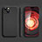 Ultra-thin Silicone Gel Soft Case 360 Degrees Cover YK2 for Apple iPhone 13 Black