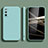 Ultra-thin Silicone Gel Soft Case 360 Degrees Cover YK2 for Samsung Galaxy S20 5G Cyan