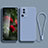 Ultra-thin Silicone Gel Soft Case 360 Degrees Cover YK2 for Xiaomi Mi 12 Lite NE 5G Lavender Gray