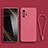 Ultra-thin Silicone Gel Soft Case 360 Degrees Cover YK2 for Xiaomi Redmi Note 10 4G Hot Pink