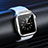 Ultra-thin Silicone Gel Soft Case Cover S03 for Apple iWatch 4 44mm Silver
